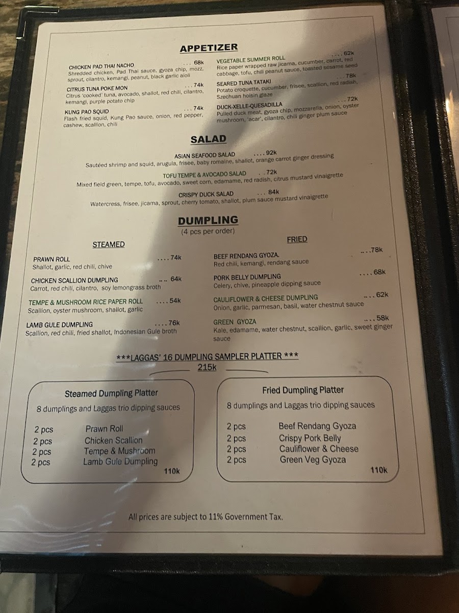 Laggas Uluwatu Menu - Image 4